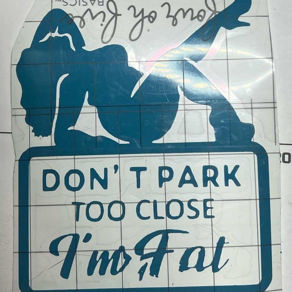 Blue Silhouette Funny Car Decal